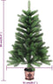 vidaXL - Kunstkerstboom - met - levensechte - naalden - 90 - cm - groen