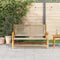 vidaXL - Tuinbank - Beige - 122x76x73,5 - cm - Massief - acaciahout