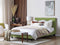 ROCHELLE - Tweepersoonsbed - Groen - 160 x 200 cm - Polyester