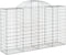vidaXL - Schanskorven - 11 - st - gewelfd - 200x50x120/140 - cm - ijzer