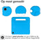 imoshion Tablet Hoes Kinderen Geschikt voor Samsung Galaxy Tab A7 - imoshion Kidsproof Backcover met handvat - Blauw