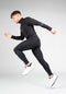 Gorilla Wear Noxen Long Sleeve Shirt - Slim Fit - Reflecterende Details - Zwart - 3XL