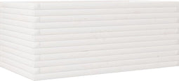 vidaXL - Plantenbak - 110x60x46 - cm - massief - grenenhout - wit