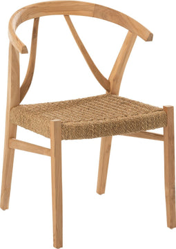 J-Line stoel Alis - hout - naturel