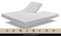 Nirwana Bedden Top Mattress 100% Natural Latex Noflik Talalay Double Split
