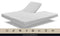 Nirwana Bedden Top Mattress 100% Natural Latex Noflik Talalay Double Split