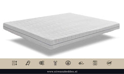 Nirwana Bedden - Memory foam topdeck mattress Nasa Platinum Gold Gel 7Doublers