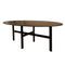Home delight Coffee table Oak oval black