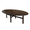 Home delight Coffee table Oak oval black