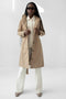 Waterproof Waistbelt RainCoat - Beige