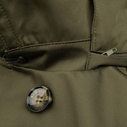 Waterproof Tailored Trenchcoat Satin - Green