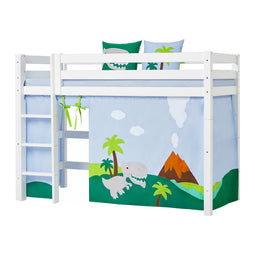 Hoppekids Dinosaur curtain for mid-high bed