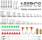 Happygetfit 235 Pieces Fish Lure Kit, Universal Different Fish Bait