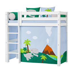 Hoppekids Dinosaur curtain for mid-high bed