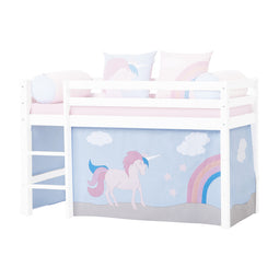 Hoppekids Unicorn curtain for half-high and bunk bed