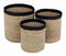 Home delight Basket Seagrass set/3