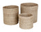 Home delight Basket Jute large gray set/3