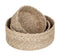 Home delight Bread basket jute natural gray set / 3