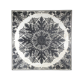 PTMD Lorenz Wall panel - 117 x 4 x 117 cm - Wood - Black
