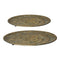 PTMD Katja gold metal bowls set of two size in cm: 52 x 52 x 4