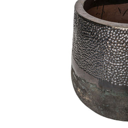 PTMD Lenz Flowerpot - H61 x Ø70 cm - Ceramic - Grey