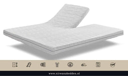 Nirwana Bedden Top Mattress 100% Natural Latex Noflik Talalay Double Split