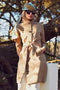 Waterproof Waistbelt RainCoat - Beige