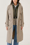 Waterproof Straight Trench - Check