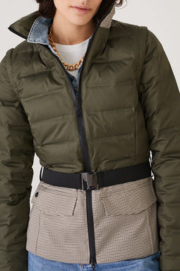 3-in-1 Down Jacket & Bodywarmer - Green
