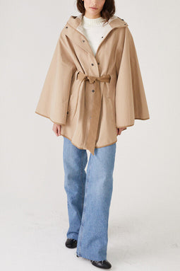Luxury Poncho Cape - Beige