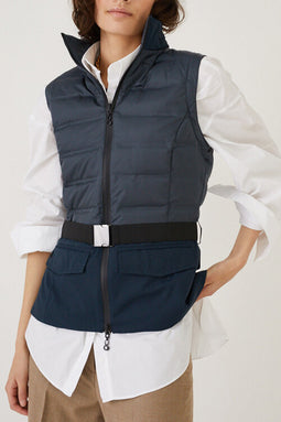 3-in-1 Down Jacket & Bodywarmer - Navy