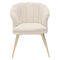 Dining Room Chair Tina Bouclé White Shell
