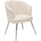 Dining Room Chair Tina Bouclé White Shell