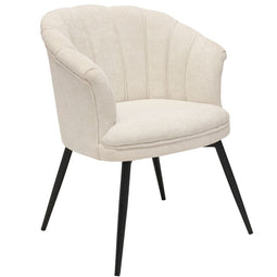 Dining Room Chair Tina Bouclé White Shell
