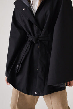 Luxury Poncho Cape - Black
