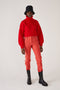 Water-Resistant Rain Pants - Red - White Stripe
