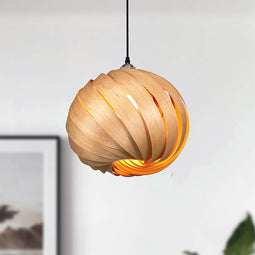 GOFURNIT Suspension lamp 'Mela' in cherry wood