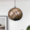 GOFURNIT Hanging lamp 'Mela' in walnut wood