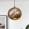 GOFURNIT Hanging lamp 'Mela' in walnut wood