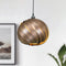 GOFURNIT Hanging lamp 'Mela' in walnut wood