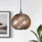 GOFURNIT Hanging lamp 'Mela' in walnut wood