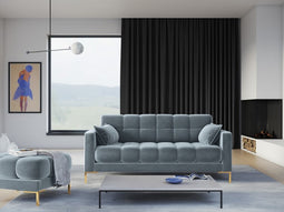 Micadoni Velvet Sofa "Mamaia" 2 Seats