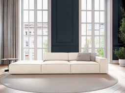 Micadoni Left Velvet Sofa "Jodie" 3 Seats