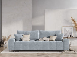 Micadoni Velvet Sofa With Bed Function And Box "Byron" 3 Seats
