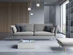 Micadoni Velvet Sofa "Agate" 4 Seats