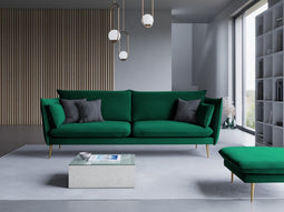 Micadoni Velvet Sofa "Agate" 4 Seats