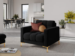 Micadoni Velvet Armchair "Mamaia" 1 Seat
