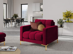 Micadoni Velvet Armchair "Mamaia" 1 Seat