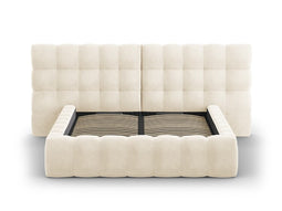 Micadoni Velvet Storage Bed With Double Headboard "Mamaia"