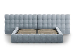 Micadoni Velvet Storage Bed With Double Headboard "Mamaia"